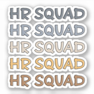 HR Squad Human Resources Team Gifts Klistermärken