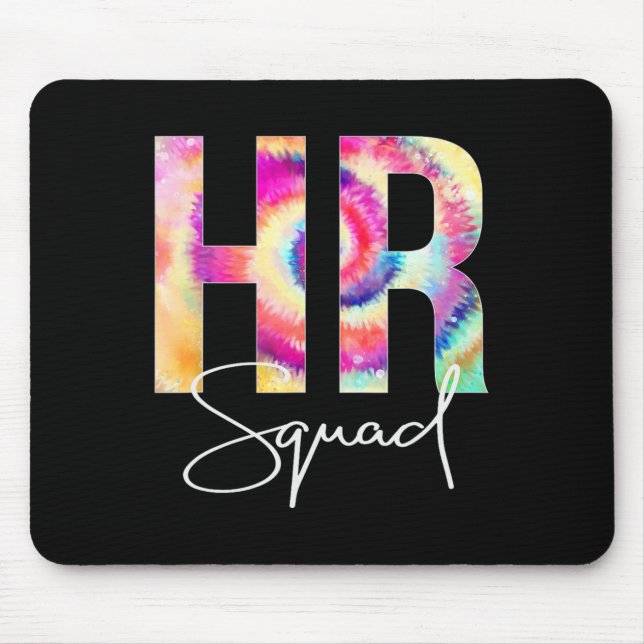 HR Squad Tie Dye Back to school Kvinnors uppskattn Musmatta (Framsidan)