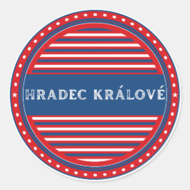 Hradec Kralove City Pride Emblem – Czech Identity Runt Klistermärke