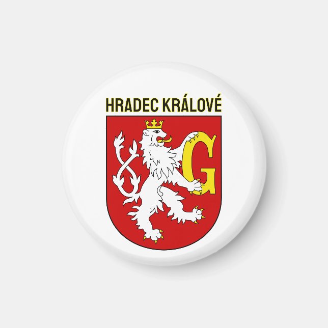 Hradec Králové vapen, Tjeckien Magnet (Framsidan)