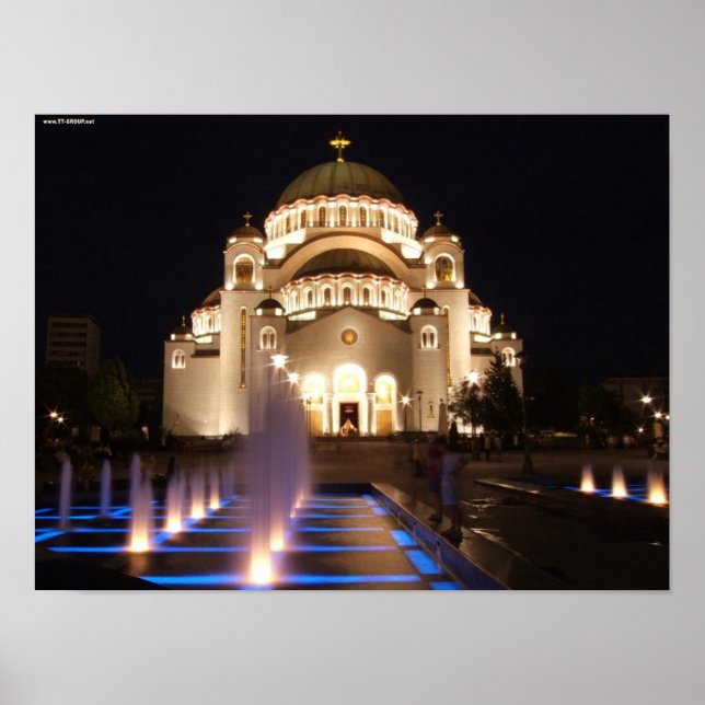 Hram Svetog Spara Beograd Srbija Poster (Framsidan)