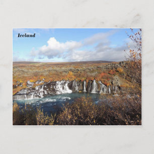 Hraunfossar, Island B Vykort