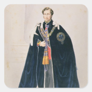 HRH Albert Edward, Prince of Wales Fyrkantigt Klistermärke