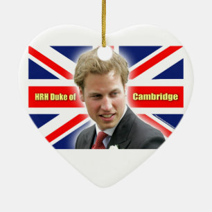 HRH Duke of Cambridge - Stunning! Julgransprydnad Keramik