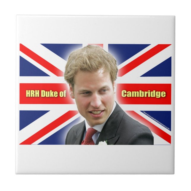 HRH Duke of Cambridge - Stunning! Kakelplatta (Framsidan)