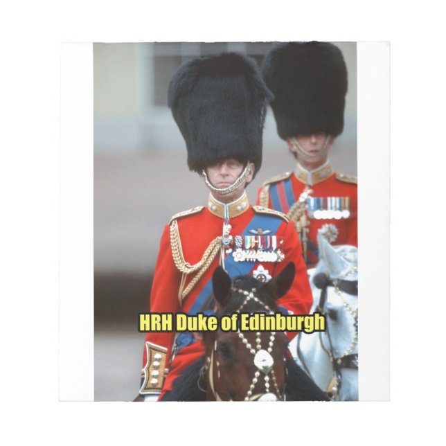 HRH Duke of Edinburgh Anteckningsblock (Framsida)