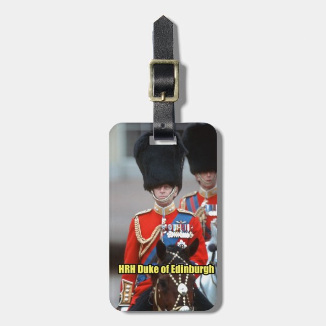 HRH Duke of Edinburgh Bagagebricka (Vertikal Framsida)