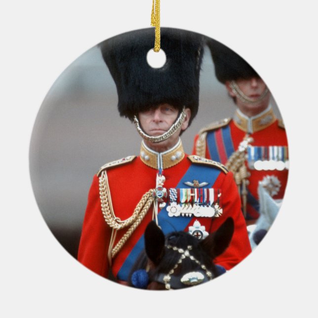 HRH Duke of Edinburgh Julgransprydnad Keramik (Baksidan)