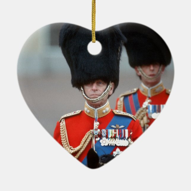 HRH Duke of Edinburgh Julgransprydnad Keramik (Baksidan)