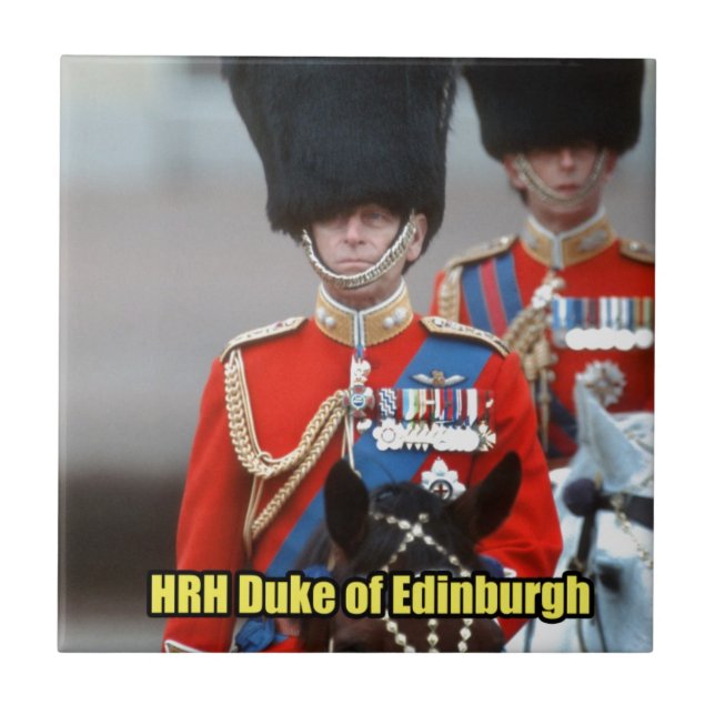 HRH Duke of Edinburgh Kakelplatta (Framsidan)