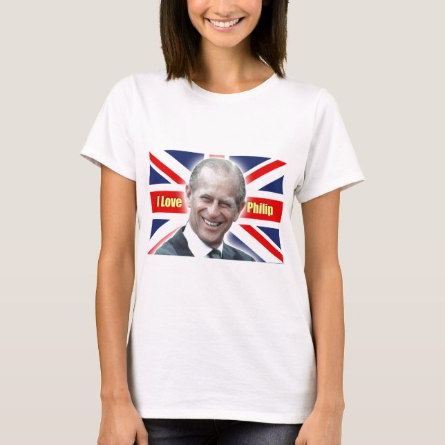 HRH Duke of Einburgh - I kärlek Philip Tee Shirt (Framsida)