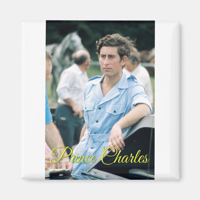HRH Prince Charles Cowdray 1976 Magnet (Framsidan)
