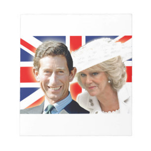 HRH Prince Charles & HRH Duchess of Cornwall Anteckningsblock
