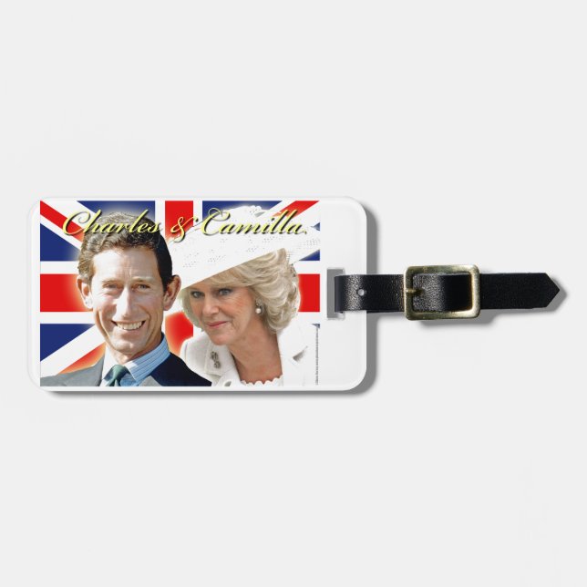 HRH Prince Charles & HRH Duchess of Cornwall Bagagebricka (Horisontell Framsida)