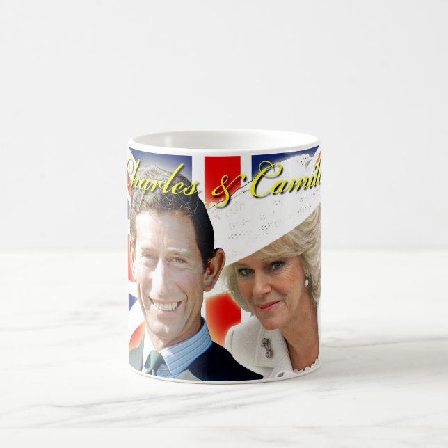 HRH Prince Charles & HRH Duchess of Cornwall Kaffemugg (Center)