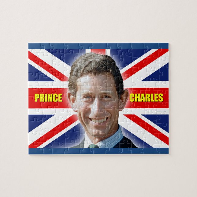 HRH Prince Charles - Patriotic! Pussel (Horisontell)