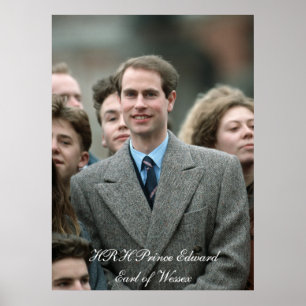 HRH Prince Edward Moskva 1989 Poster