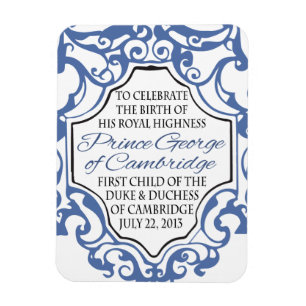 HRH-Prince George Slösa/vitrulla Magnet