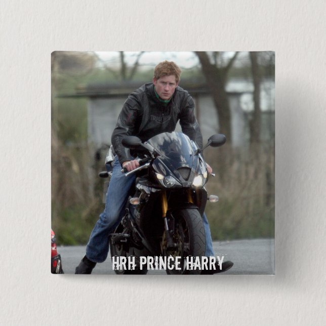 HRH Prince Harry motorcykel Knapp (Framsida)