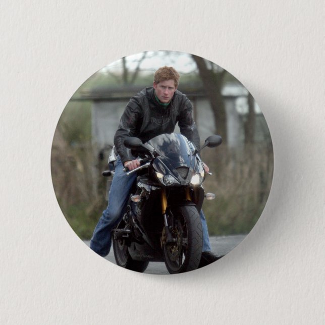 HRH Prince Harry motorcykel Knapp (Framsida)