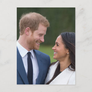 HRH Prince Harry och Meghan Markle Royal Bröllop Vykort