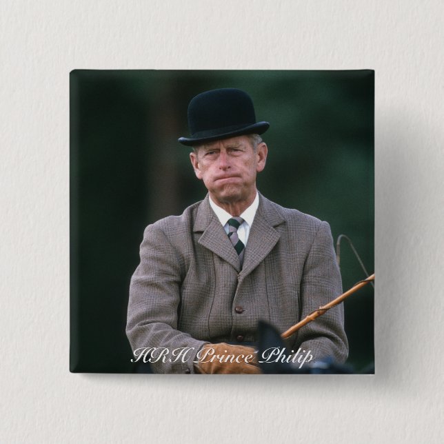 HRH-Prince Philip Windsor 1980 Knapp (Framsida)