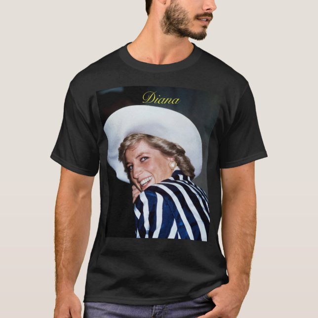 HRH Princess Diana Australia 1988 Pro Photo HD T Shirt (Framsida)