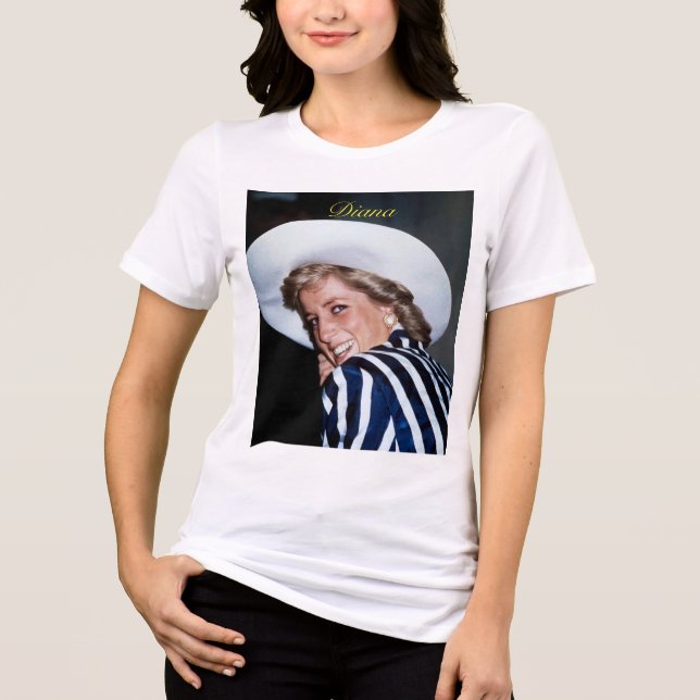 HRH Princess Diana Australia 1988 Pro Photo HD T Shirt (Framsida)