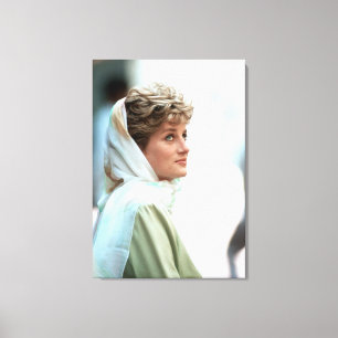 HRH Princess Diana Egypten 1992 Canvastryck