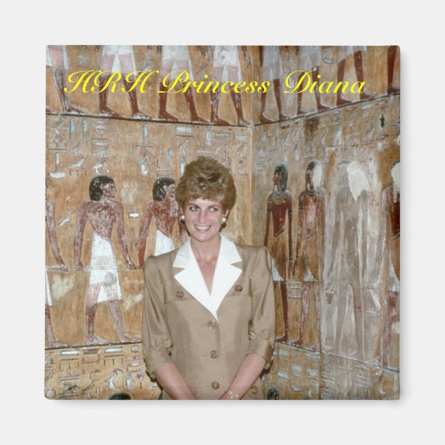 HRH Princess Diana Egypten 1992 Magnet (Framsidan)