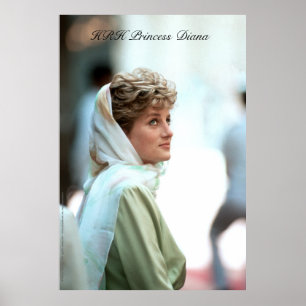 HRH Princess Diana Egypten 1992 Poster