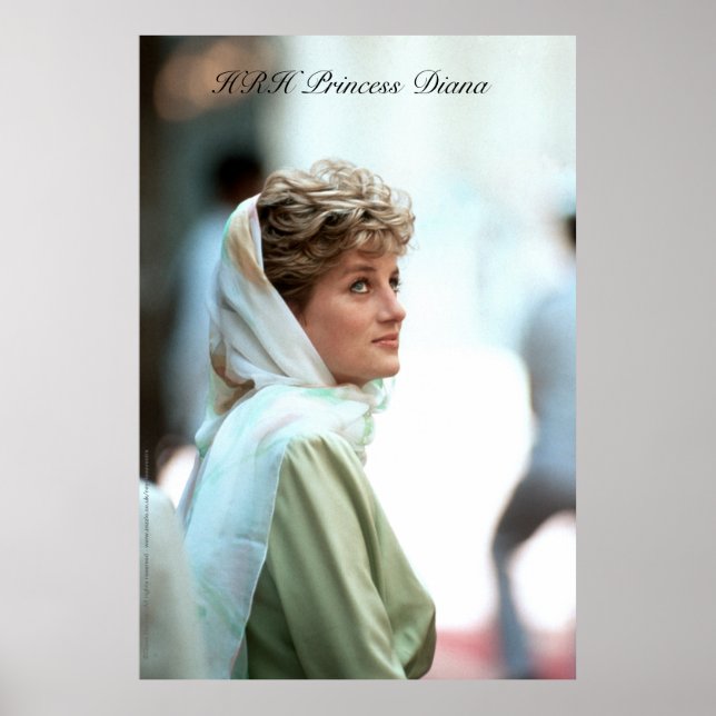 HRH Princess Diana Egypten 1992 Poster (Framsidan)