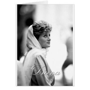 HRH Princess Diana Egypten - Pro Photo Hälsningskort