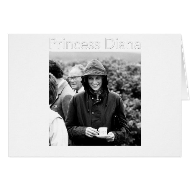 HRH Princess Diana Scotland Hälsningskort (Framsidan Horizontal)