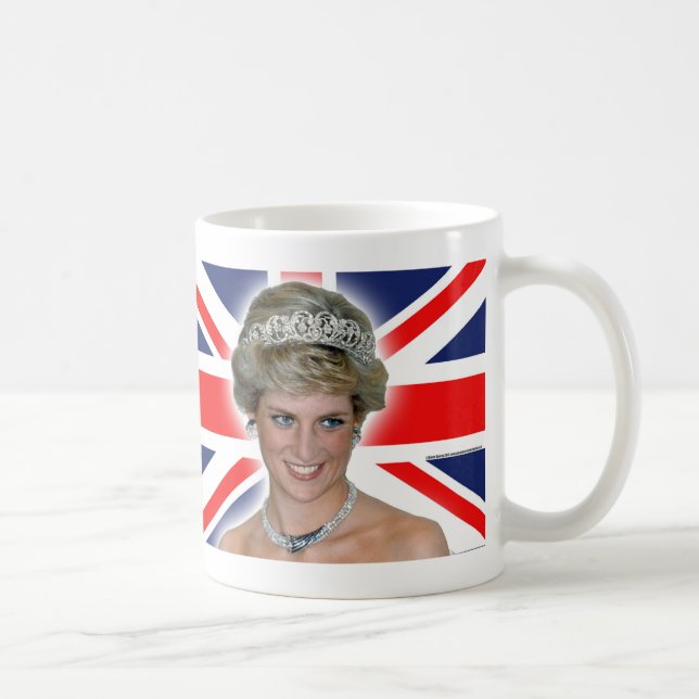 HRH Princess Diana Union Jack Kaffemugg (Höger)