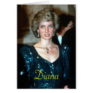 HRH Princess Diana Wien 1986 Hälsningskort
