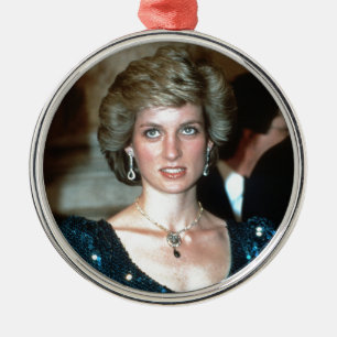 HRH Princess Diana Wien 1986 Julgransprydnad Metall