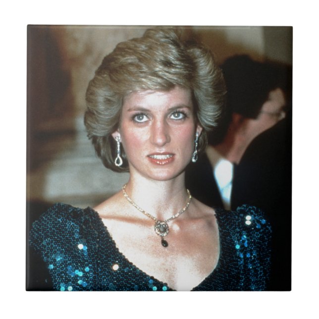 HRH Princess Diana Wien 1986 Kakelplatta (Framsidan)