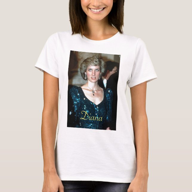 HRH Princess Diana Wien 1986 T Shirt (Framsida)