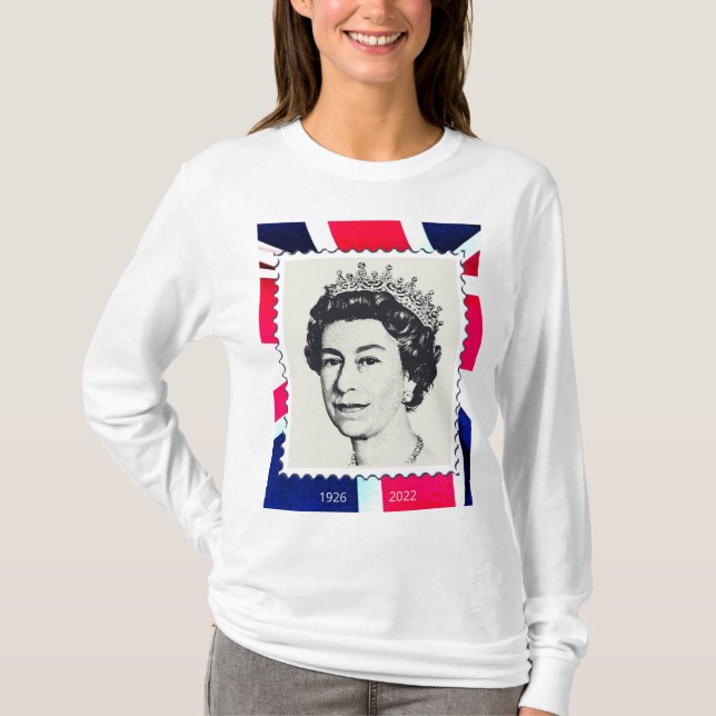 HRH Queen Elizabeth II RIP 1926-2022 T Shirt (Framsida)
