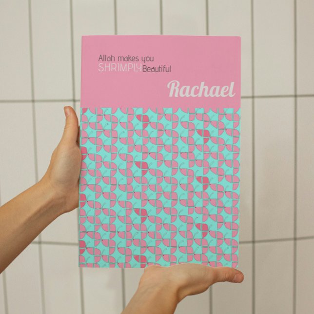 HRIMLIGEN vacker Rosa Teal Nursery Anpassningsbar Poster (Skapare uppladdad)