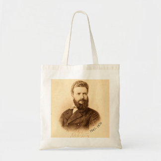 Hristo Botev Vintage Porträtt Bulgarisk Patriot Tygkasse