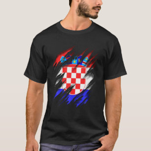 Hrvatska Älskare Kroatien Flagga T Shirt