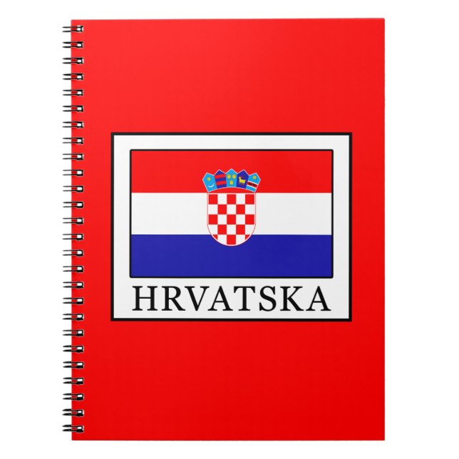 Hrvatska Anteckningsbok Med Spiral (Framsidan)
