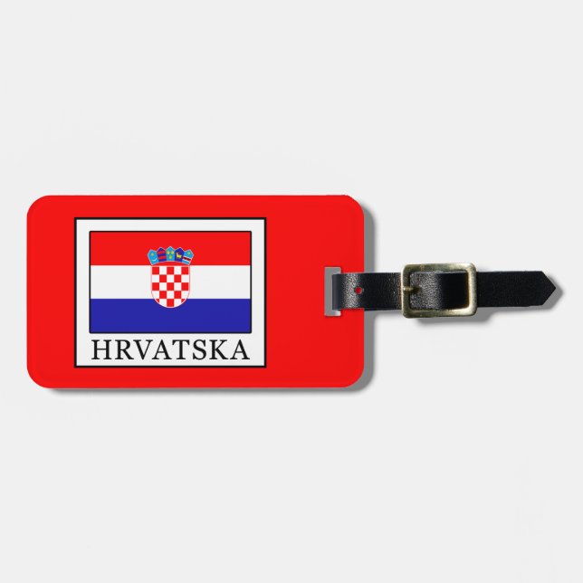 Hrvatska Bagagebricka (Horisontell Framsida)