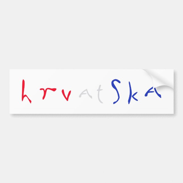 Hrvatska Bildekal (Framsidan)