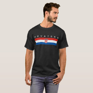 Hrvatska för symbol för Kroatienlandflagga lång Tee Shirt