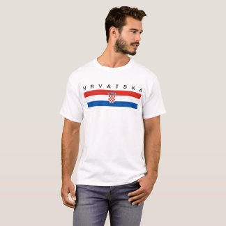 Hrvatska för symbol för Kroatienlandflagga lång Tröja