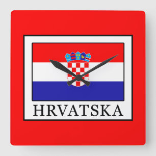 Hrvatska Fyrkantig Klocka