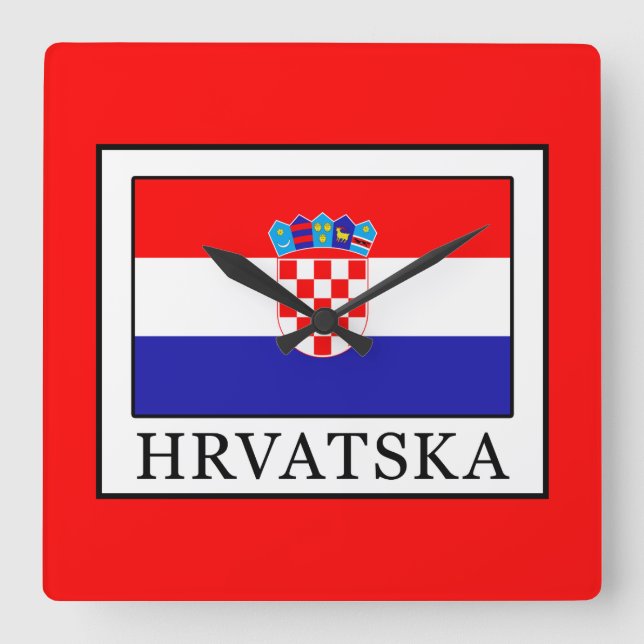 Hrvatska Fyrkantig Klocka (Framsida)